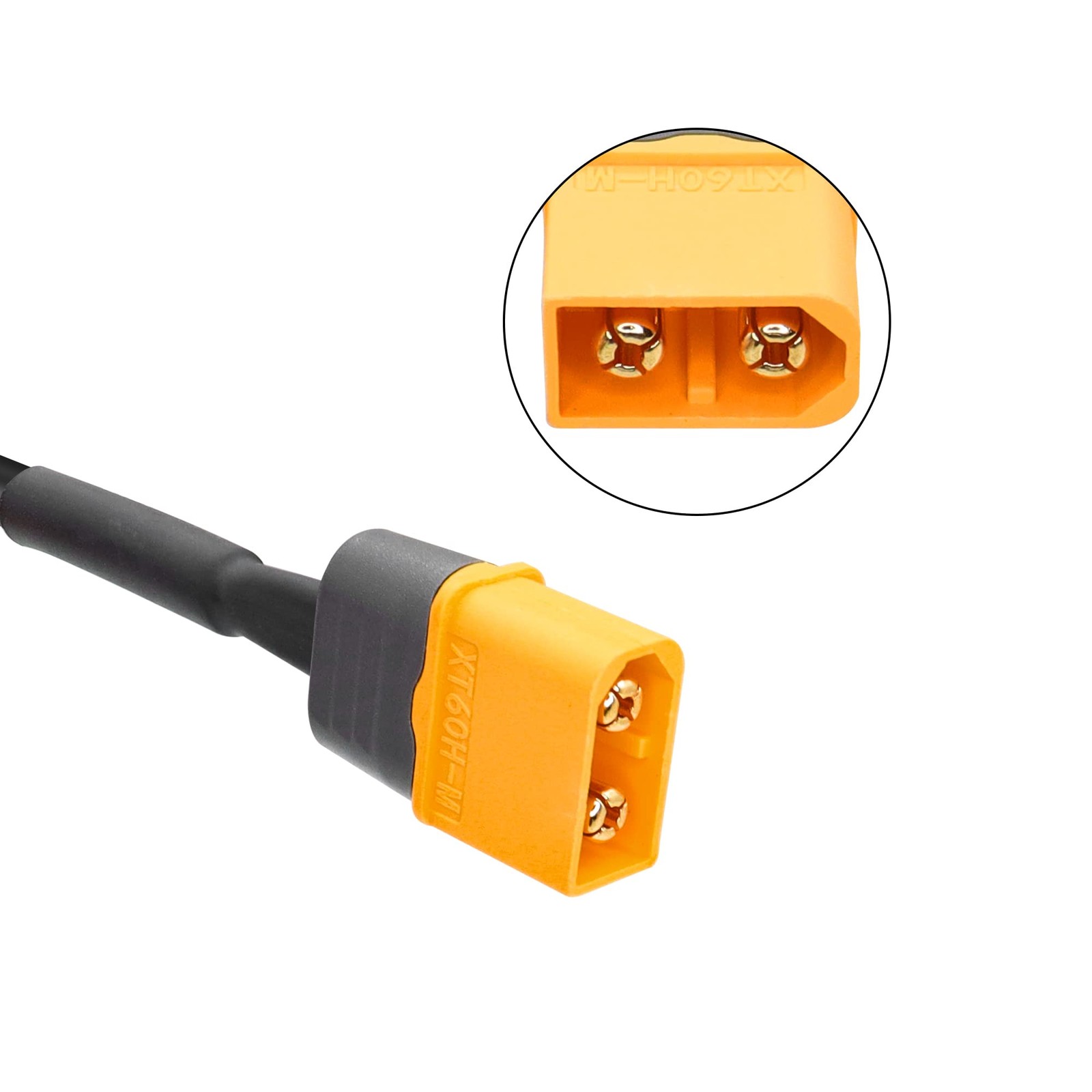 Solar Connector to XT60 Male Adapter Cable,1.8m/5.9ft XT60 Male Connector Con…