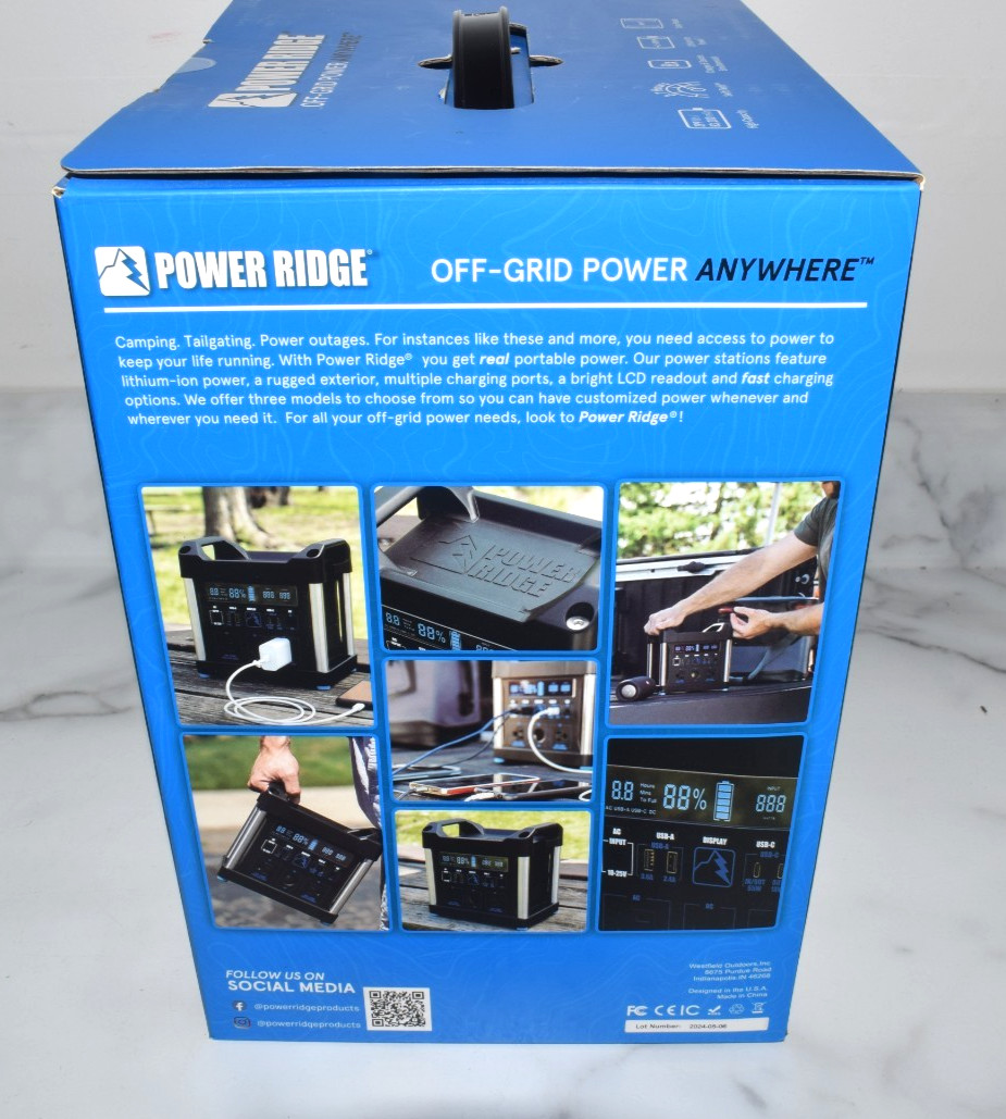 Power Ridge X-300 Portable Power Station 299Wh 83200mAh Lithium Solar Generator!
