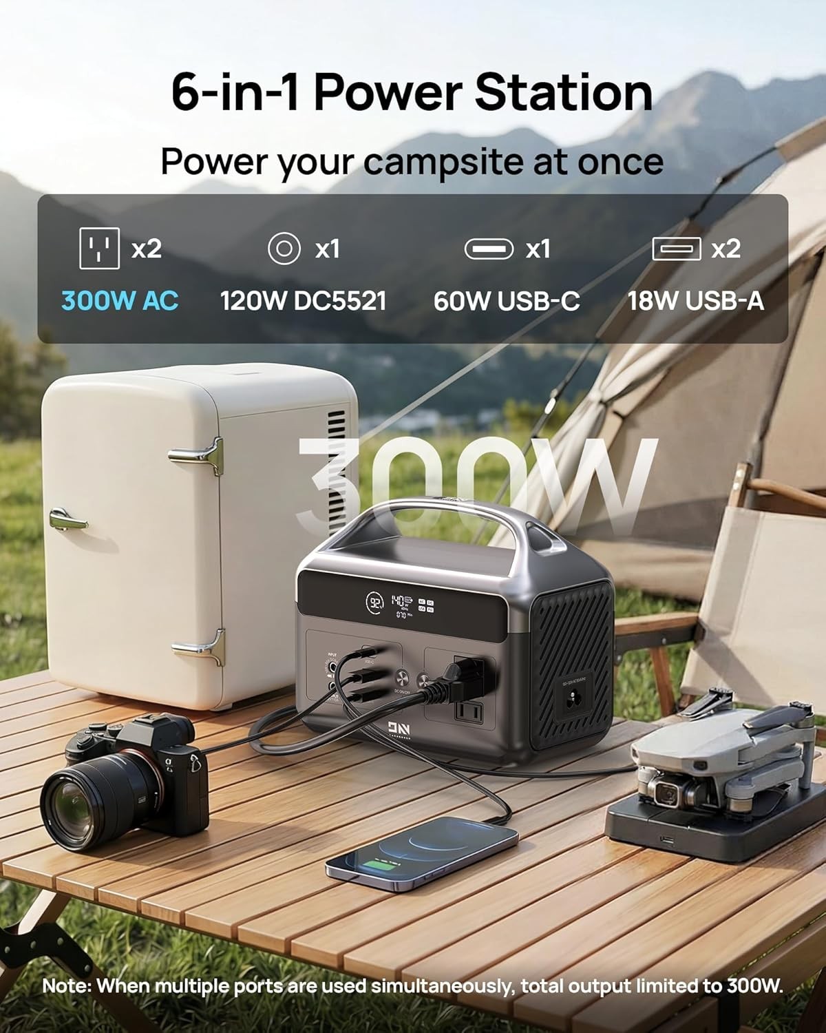 Efficient LiFePO4 Power Station – Reliable Backup for Home, RV, and Camping