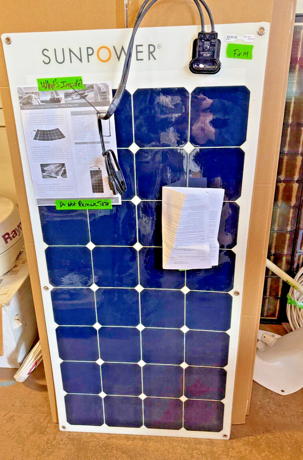 Sun Power Flexible Solar Panel 100 Watt (SAE CONNECTORS) SKU: SPR-E-FLEX-100