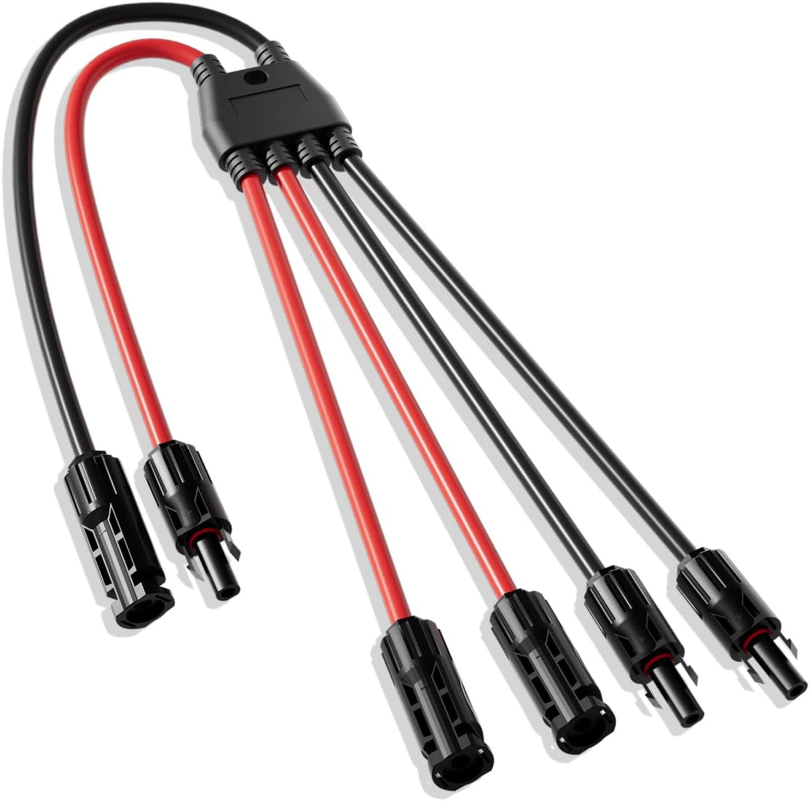 Integrated Solar Connector 2-4 Y Branch Parallel PV Adapter Cable Wire Plug Kit