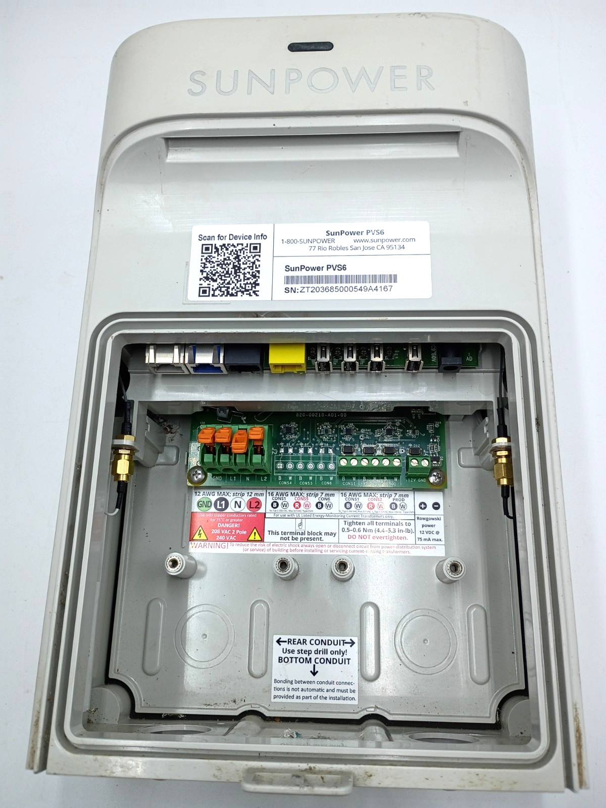 Sunpower Solar Monitoring System PVS6