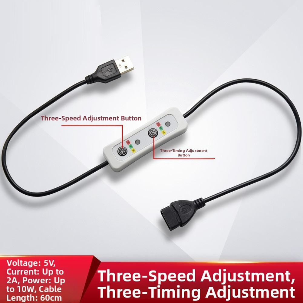 USB Timer Cable Memory Function Color-coded Indicators Red Green Yellow Lights