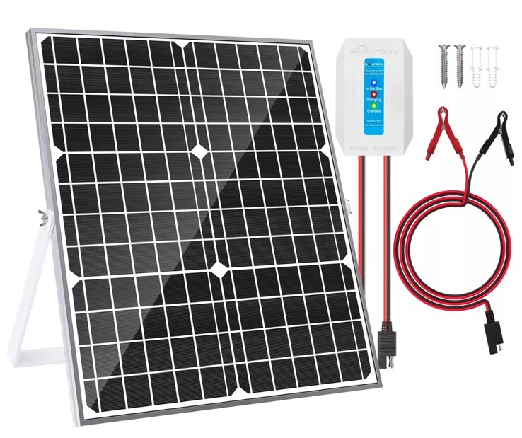 20W Solar Panel Charger, Kit Monocrystalline 12V Solar Panel + Up…