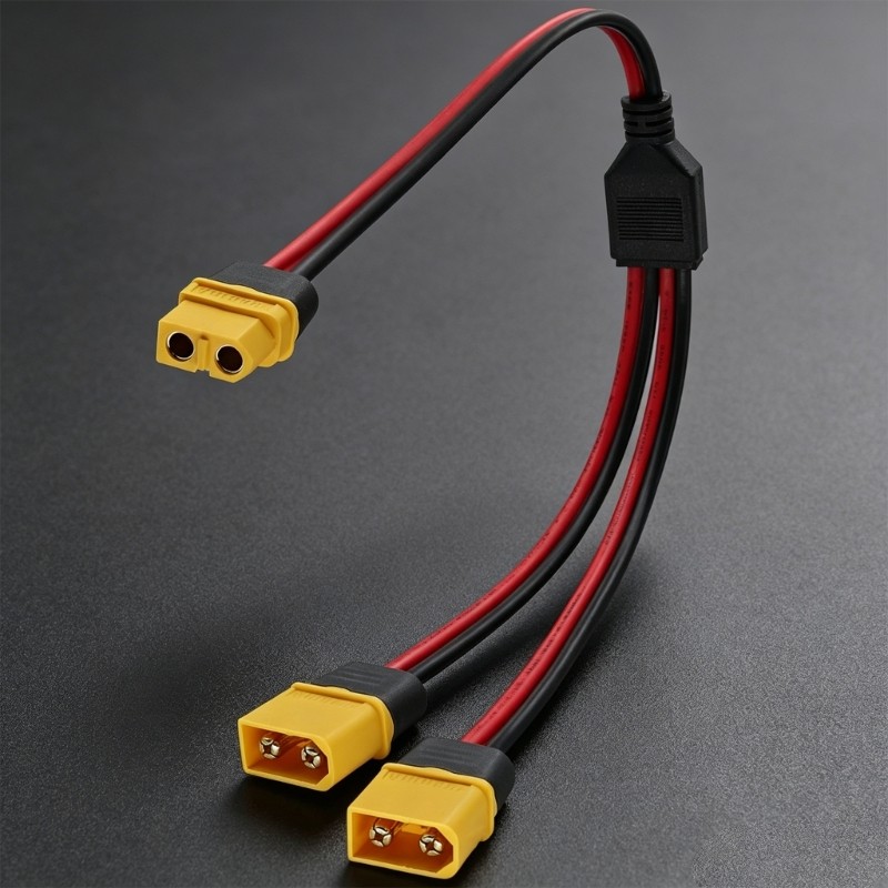 XT60 20cm Y Wire with PVC Cover for Common XT60 Line Work Use