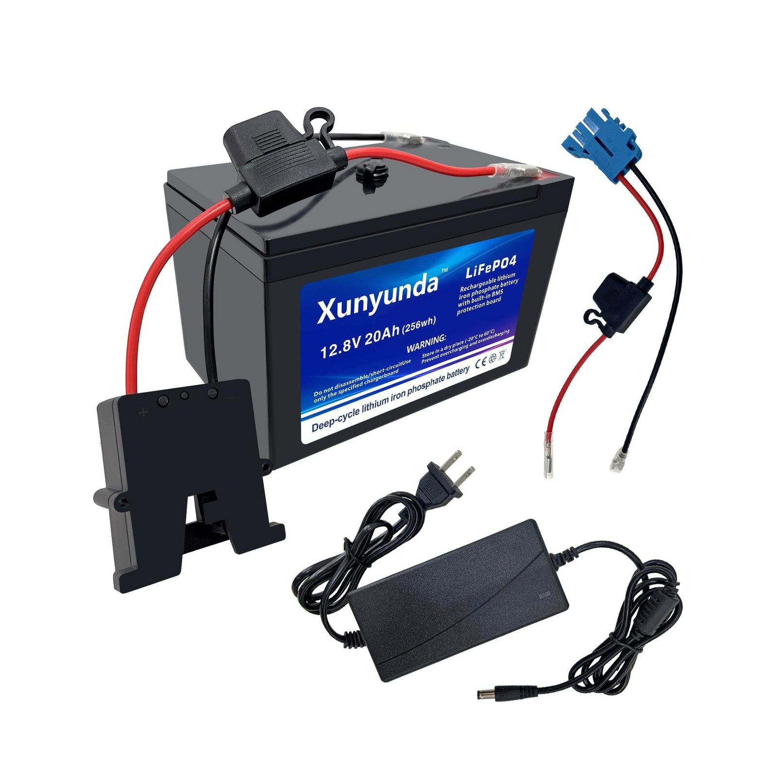 12V 20Ah Lithium LiFePO4 Lithium Battery, 2000+ Deep Cycle with BMS for Solar…