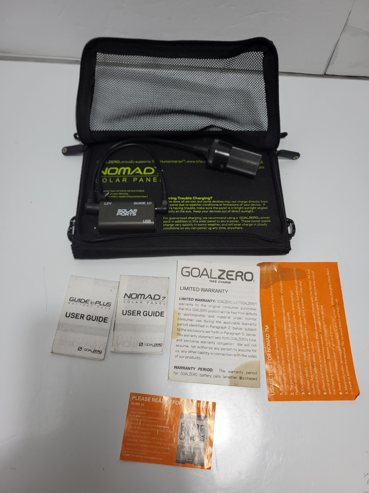 goal zero nomad 7 solar Pannel In Case