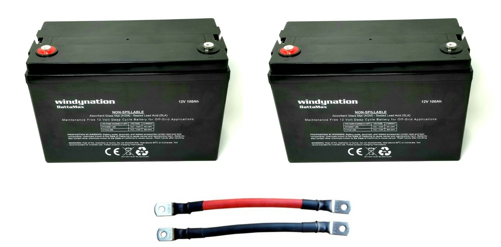 WindyNation 200W Monocrystalline Solar Panel Kits MPPT 40A Charge Controller
