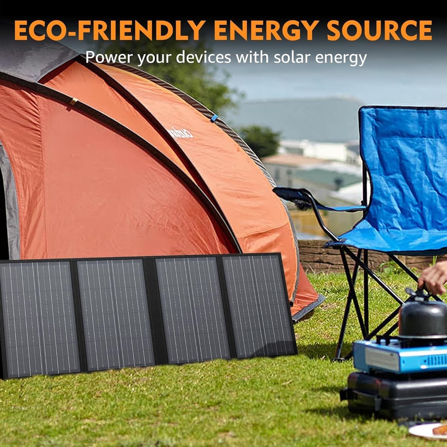 High-Efficiency 60W Solar Charger for Camping and RV Trips – Fast Charging