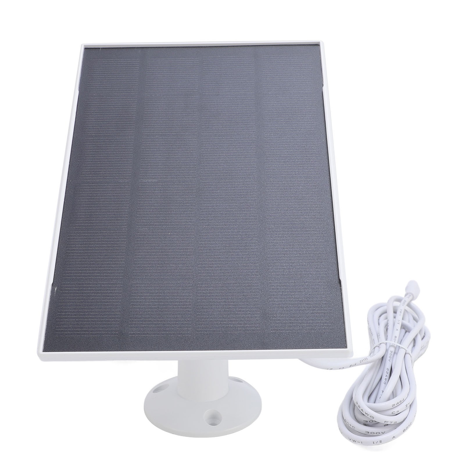 White Solar Panel For Bird Feeder Camera Waterproof Charger For Outdoor Use
