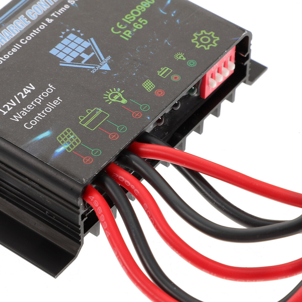 Mppt Charge Controller Solar Regulator Panel Charging Battery Waterproof
