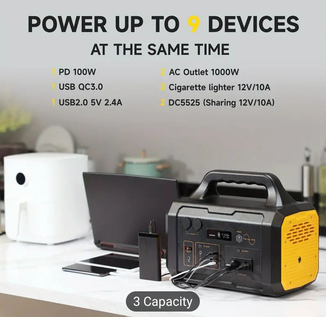 1000W Power Station Bank Emergency Power Station When you Really need it now!