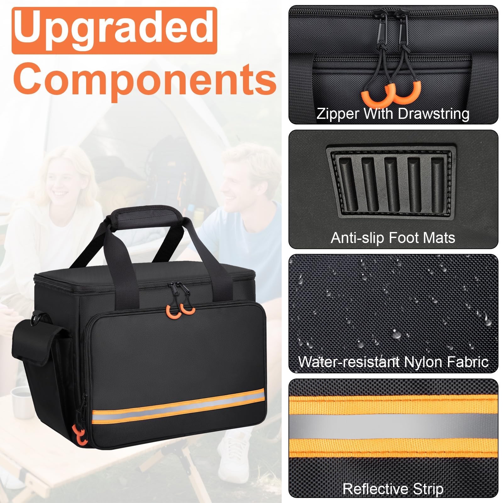 Portable Station Bag for Jackery Explorer 1000 V2/1000 – Water-Resistant, Non-Sl