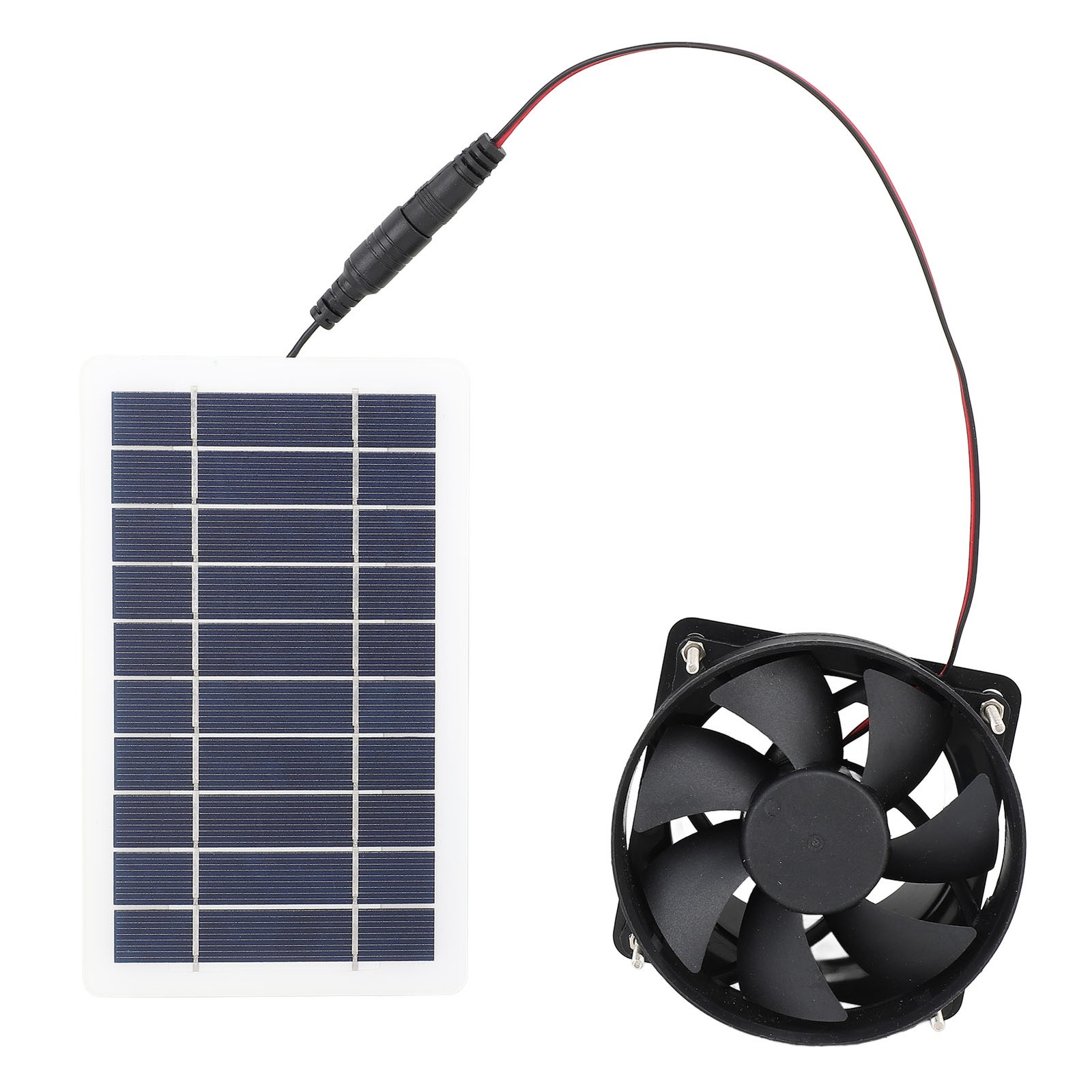 10W Solar Panel Powered Fan Kit Portable Silent Exhaust Fan For Outdoors For