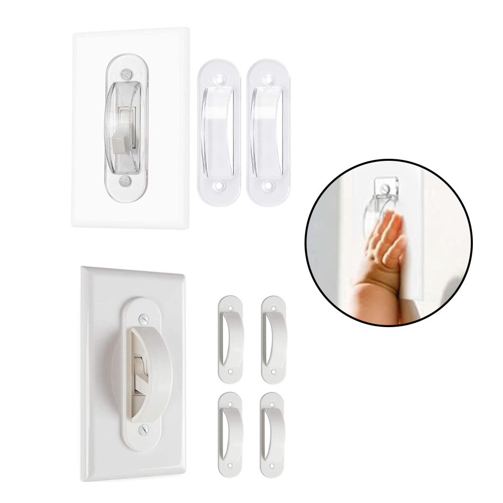 Light Switch Lock For Childproofing No Disassembly Required Snap-on Structure
