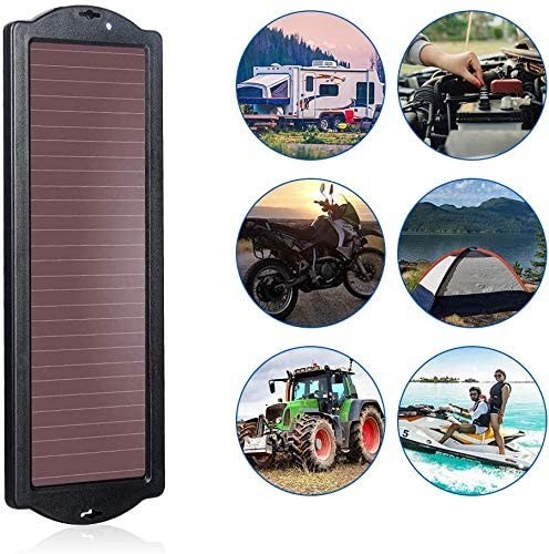 2.5W Solar Panel 12V Trickle Charger Battery Charger Kit Maintainer Boat Car RV