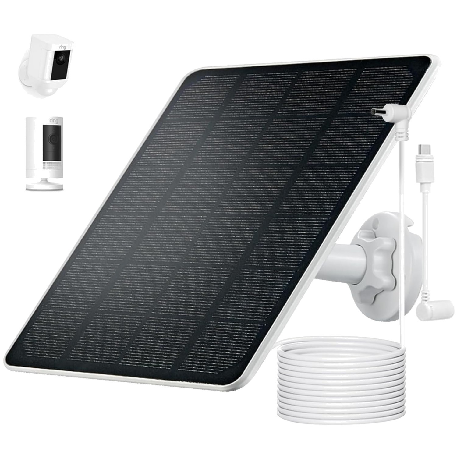 Ring Camera Solar Panel, Compatible with Ring Stick Up Cam Battery, Ring