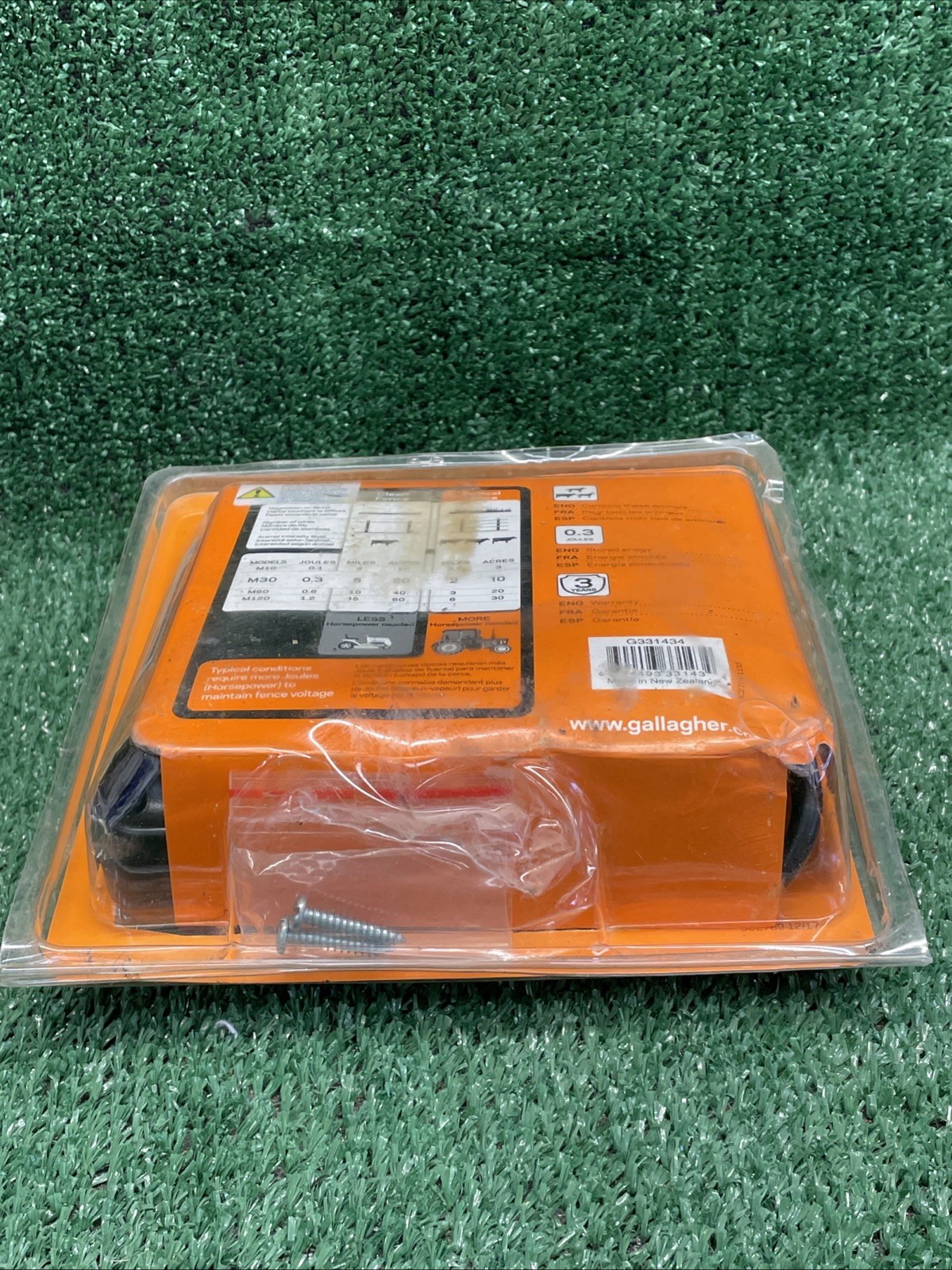 Gallagher M30 – 120 VAC Energizer – Projects less than 5000’ at 0.30 Joules