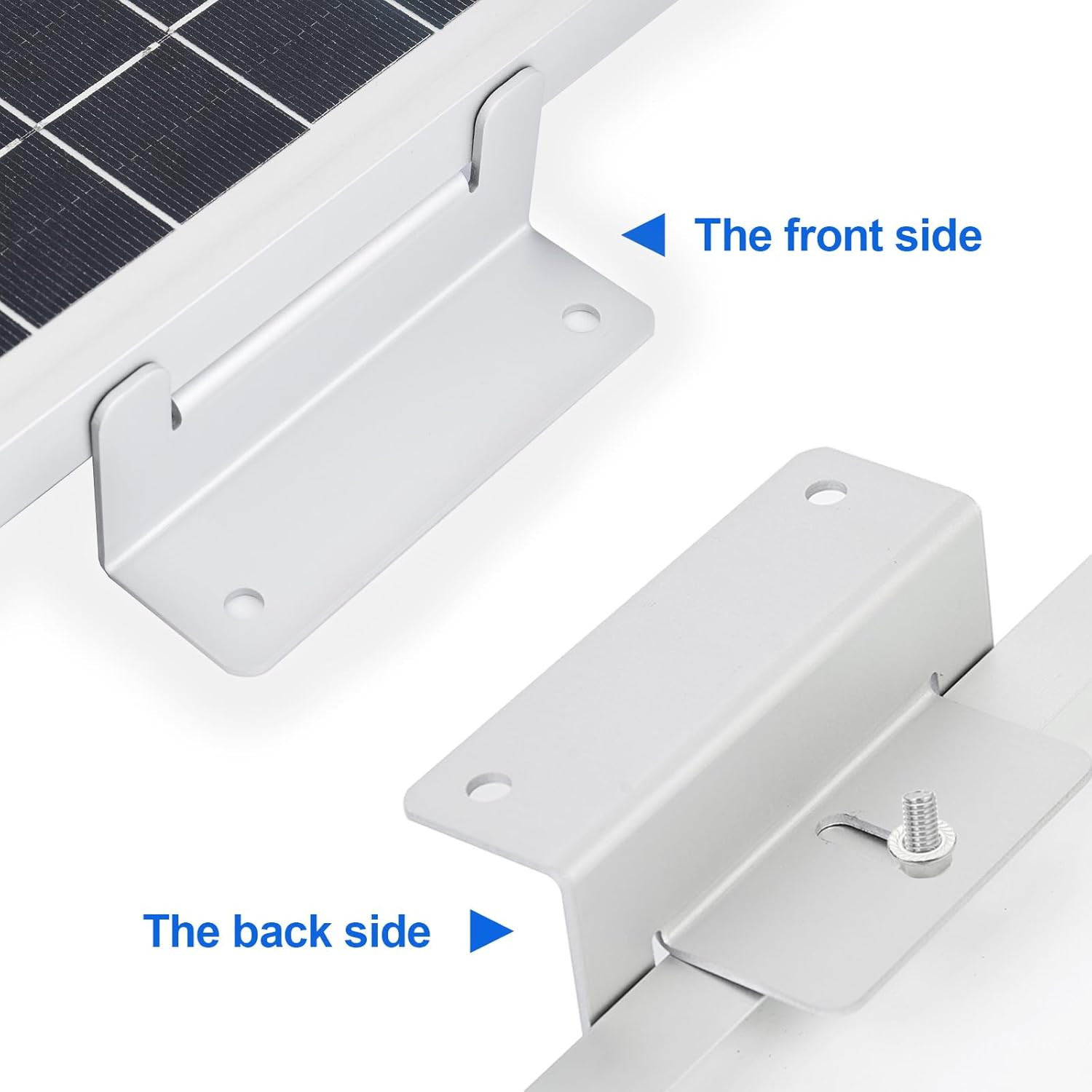 16 Units Solar Panel Mounting Brackets,Z Bracket Sets Lightweight Aluminum Corro