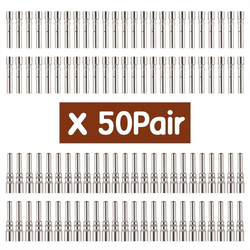50 Pairs Connector 60A Male Female Metal Core For Solar PV Cable Connection Kit