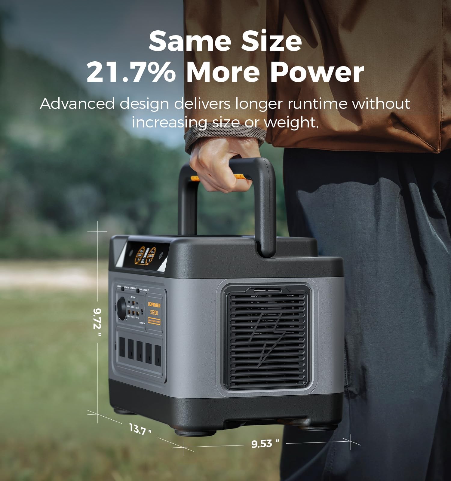 UDPOWER S1200 1190Wh Solar Generator Kit with 120W Panel, 1200W Power Station…