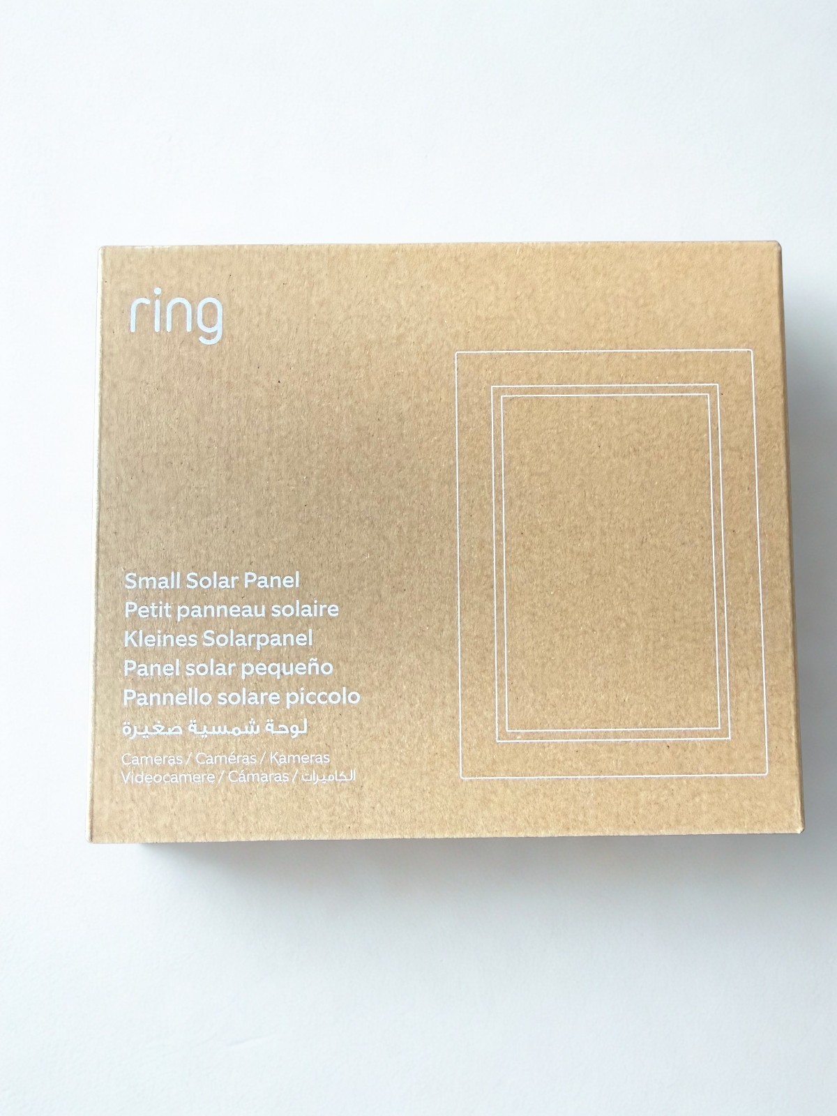 Ring Small Solar Panel USB-C Home Security Attachment White 23-010868-02