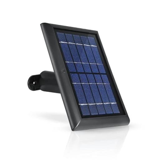 Solar Panel Compatible with Ring Spotlight Cam/Plus/Pro Battery, 1 Pack Black