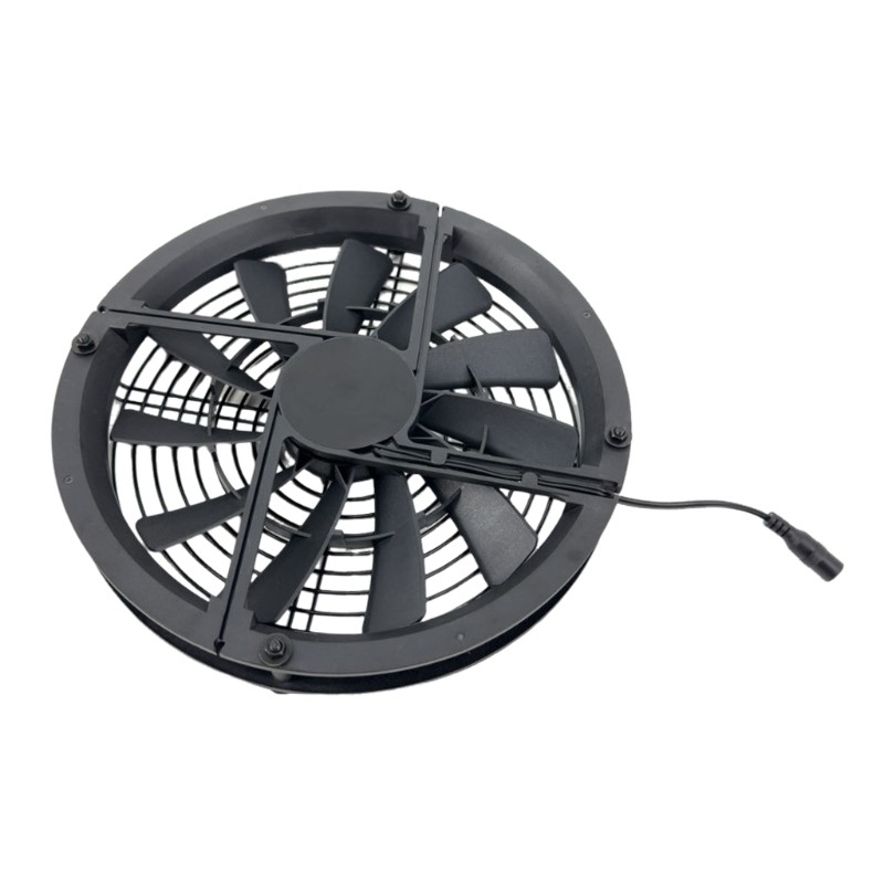 Solar Ventilation 9.8 Inch Fan with Detachable ABS Housing Easy Maintenance