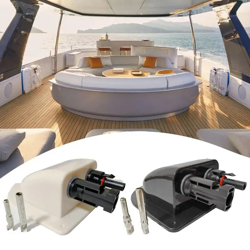 RV Double Wire Entry Gland Box Solar Panel Roof Wire Entry Gland Box Cable Motor