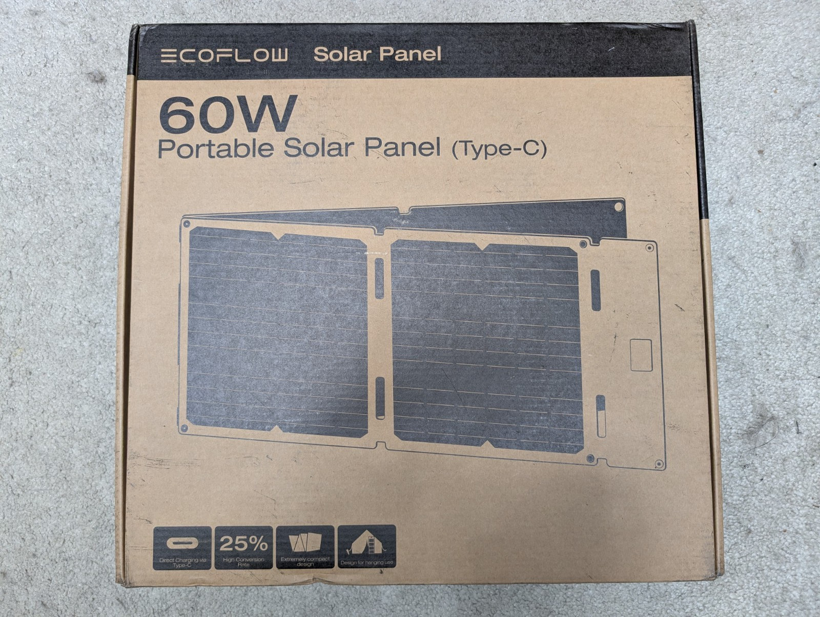Ecoflow Portable Type-C 60W Solar Panel – Brand New, Sealed