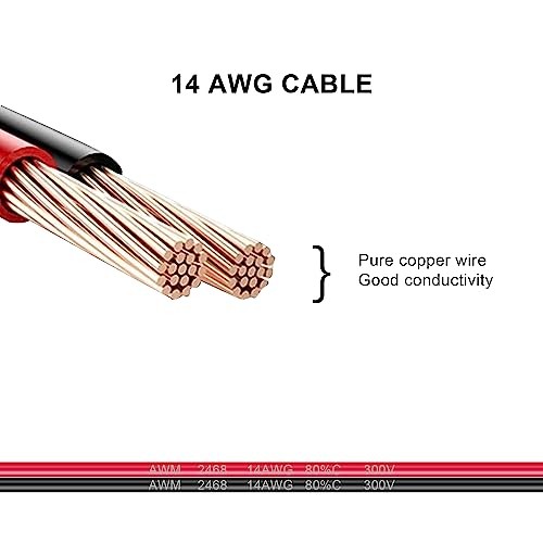 XT60 to O Ring Terminal Cable,14AWG XT60 Male to O Ring Terminals Extension