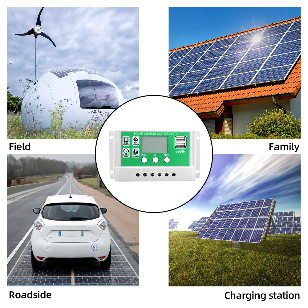 20 Watt 12 Volt Solar Panel Kit Monocrystalline Solar Panel + 50A PWM I6A0
