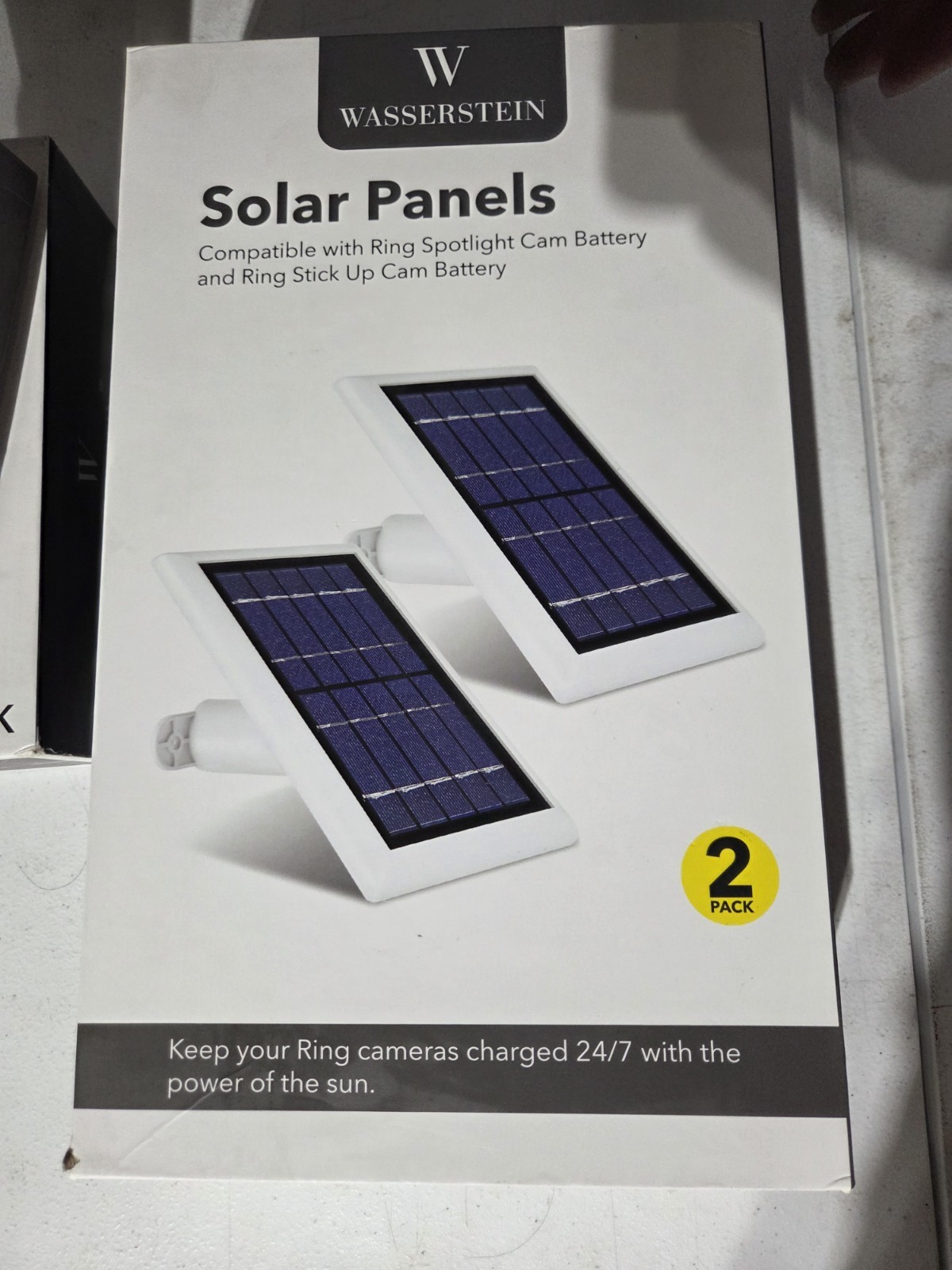 Wasserstein 2 Pack Solar Panels For Ring Spotlight Cam And Ring Stick Up Cam