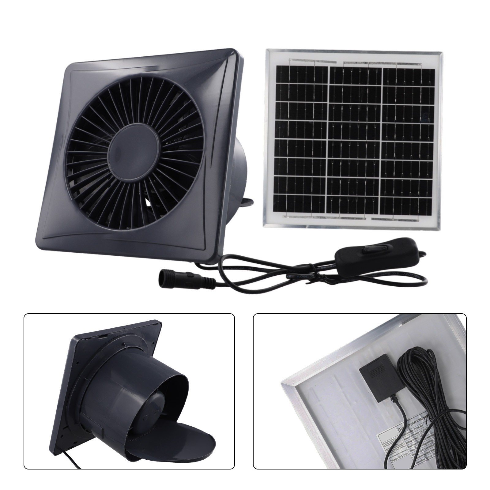 High Speed Solar Air Ventilation Blower Optimal Airflow for Better Ventilation