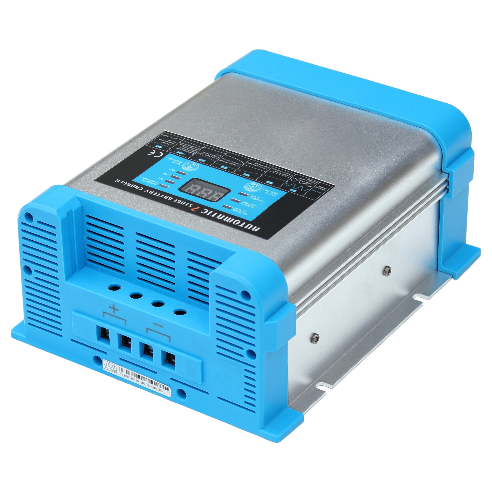40A 12V Intelligent Automatic Multi-stage Mains Battery Charger with LCD display