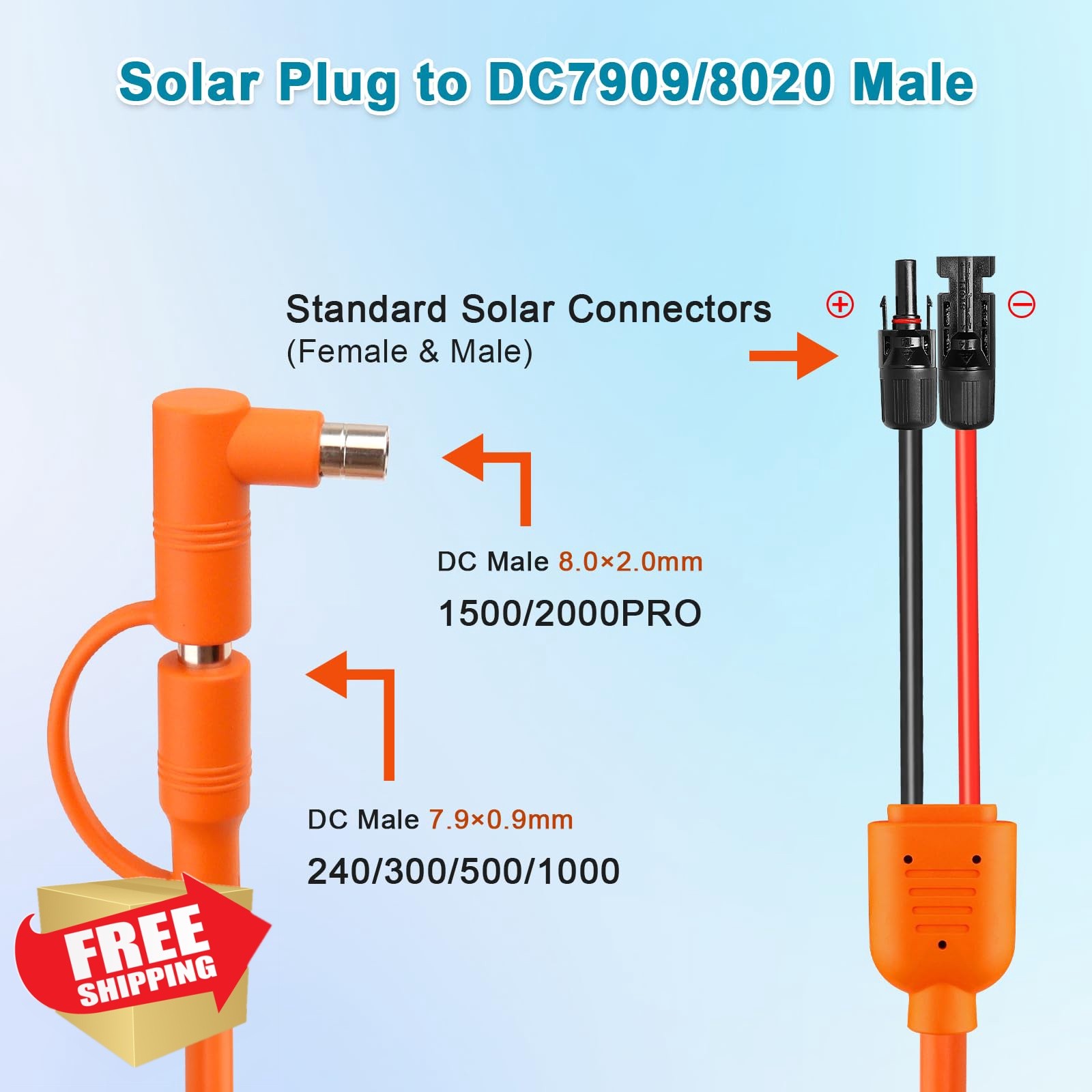 XRDS-RF Solar Panel to DC Cable 25 FT
