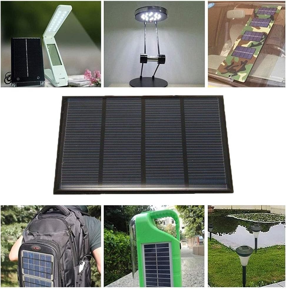 12V Mini Solar Panel Polycrystalline Silicon Board 1.5W DIY Cell Module