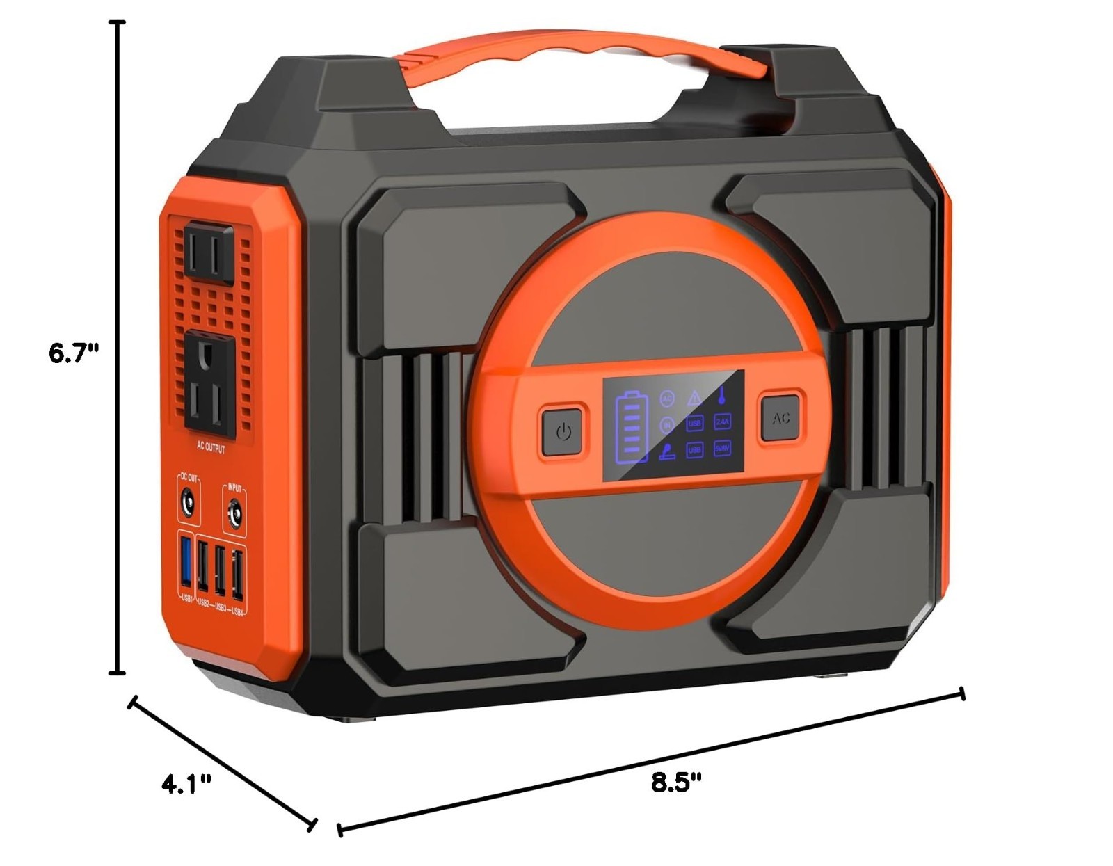 300W Portable Power Station, 220Wh Solar Generator Backup Battery Pack, AC Outle