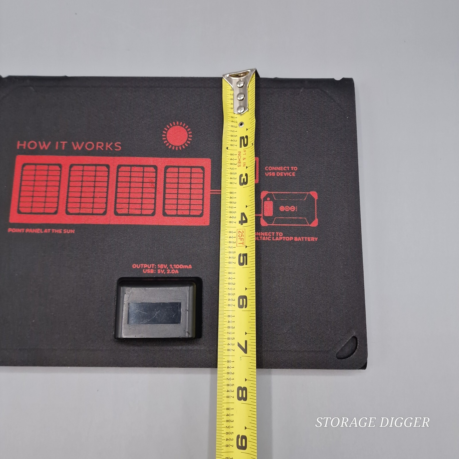 Voltaic Arc 20 Watt Folding Solar Panel Only, Phone/Laptop Solar Charger, 4 fold