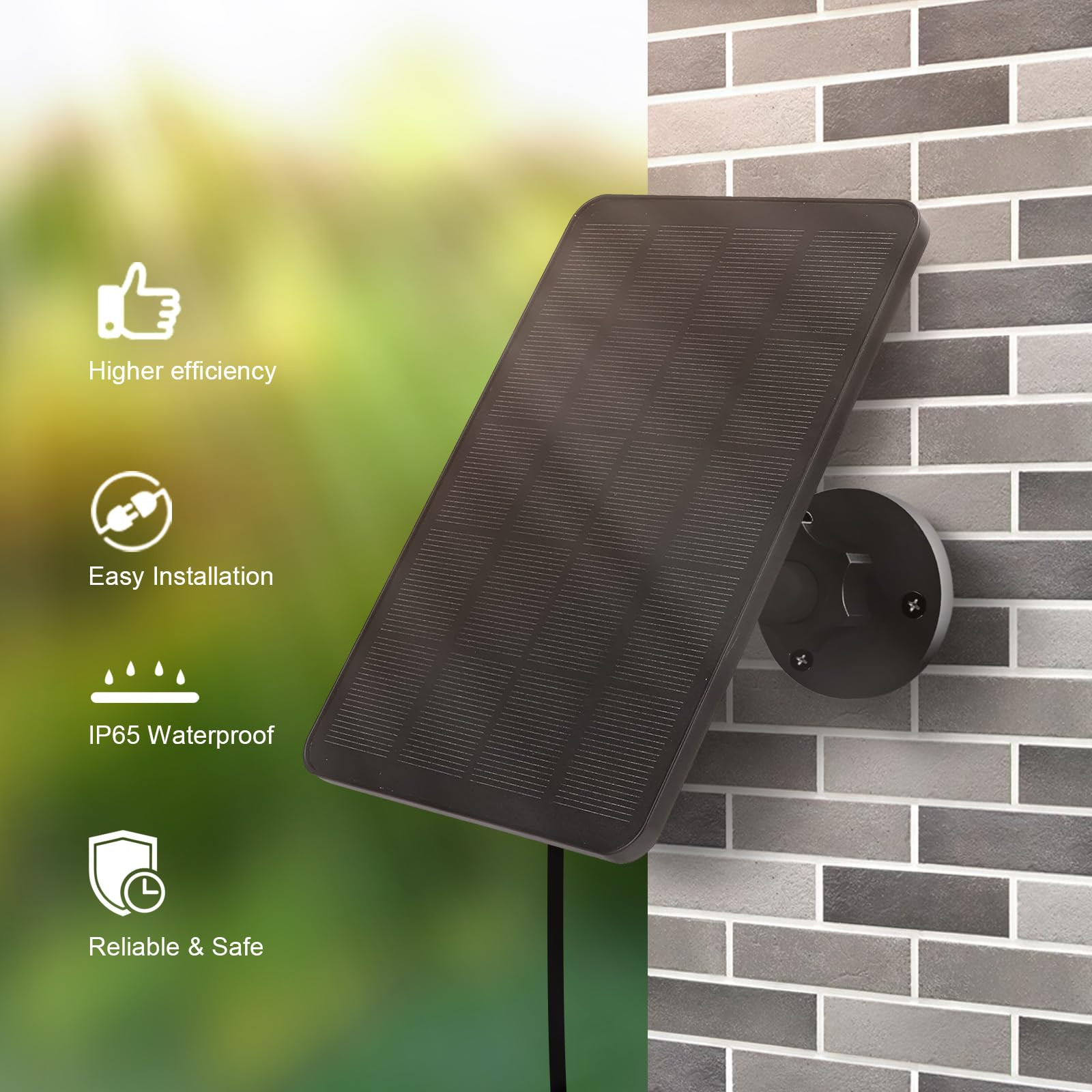 Solar Panel for Blink Camera Outdoor, 4W Solar Panel with USB-C Port Compatib…