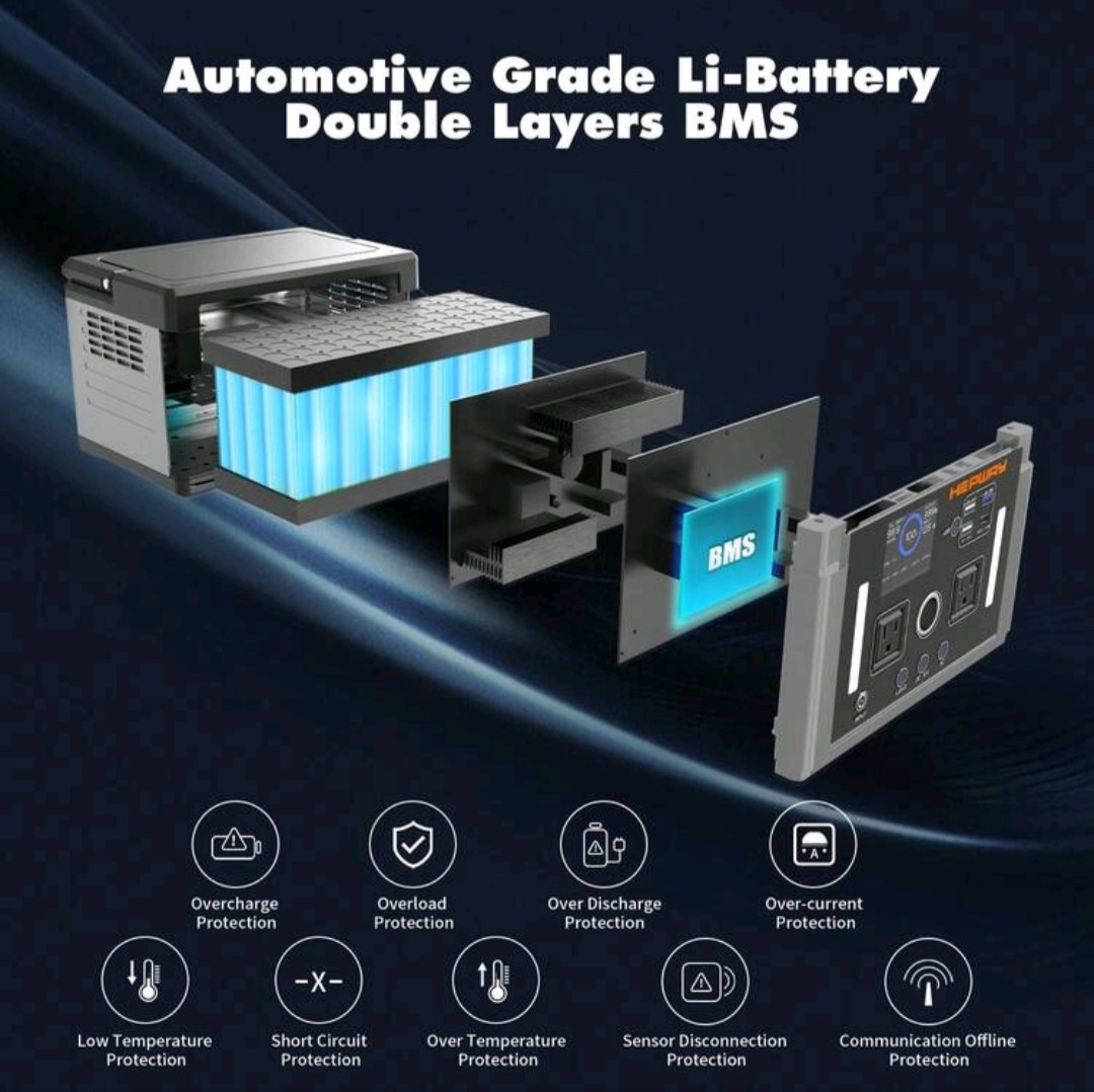 Portable Power Station 700W, 577Wh Battery Solar Generator, Power Bank 110V/ Sur