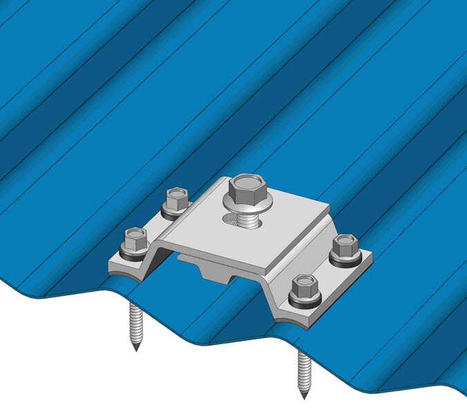 MageBracket CH & CL Solar Panel Install Mount Rack Bracket Corrugated Metal Roof