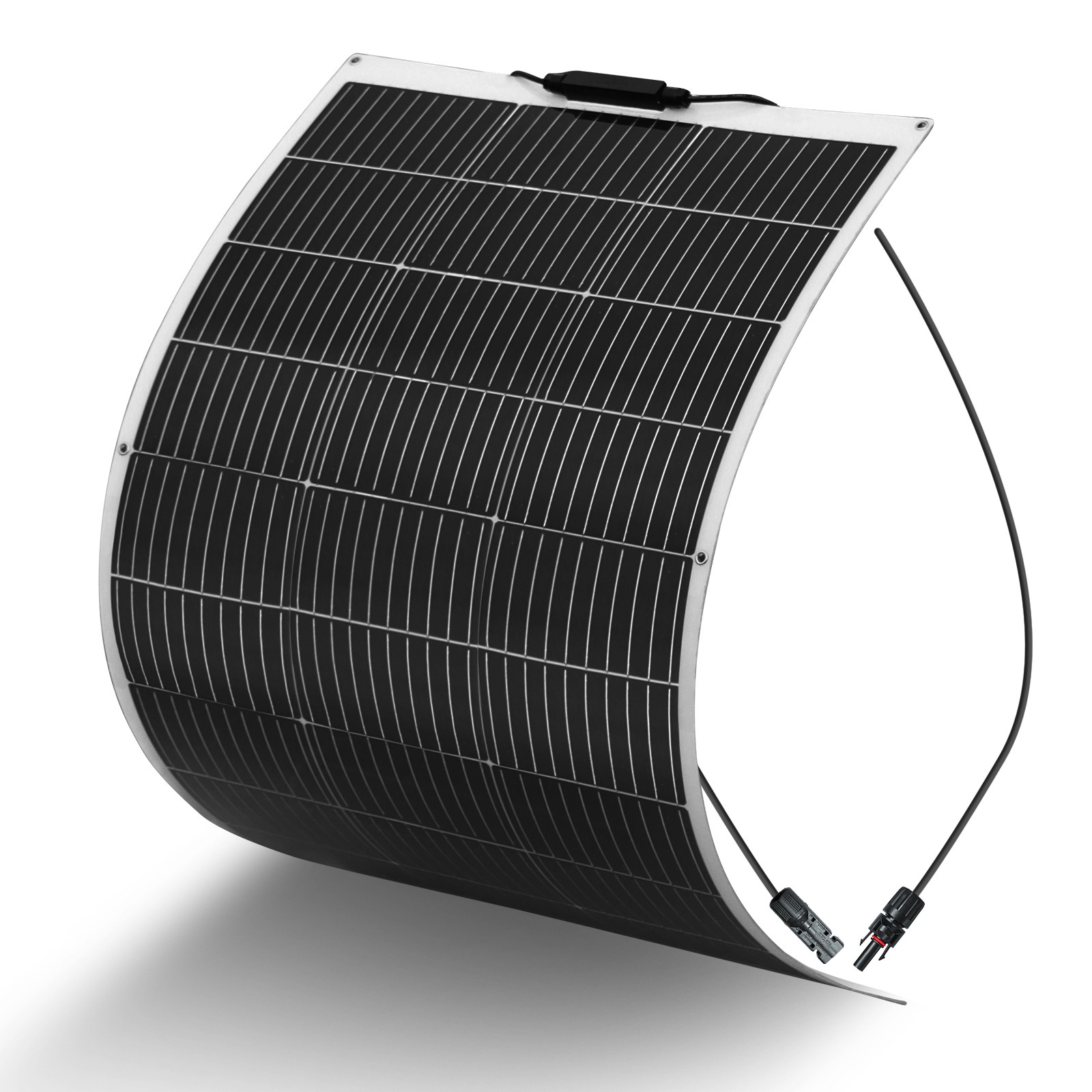 100W Flexible Solar Panel Monocrystalline PV Module For RV Boat Camper Off-Grid