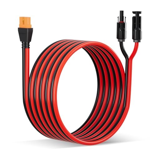 Solar to XT60i Cable 12AWG 10FT Extension Cable Solar Connector to XT60i