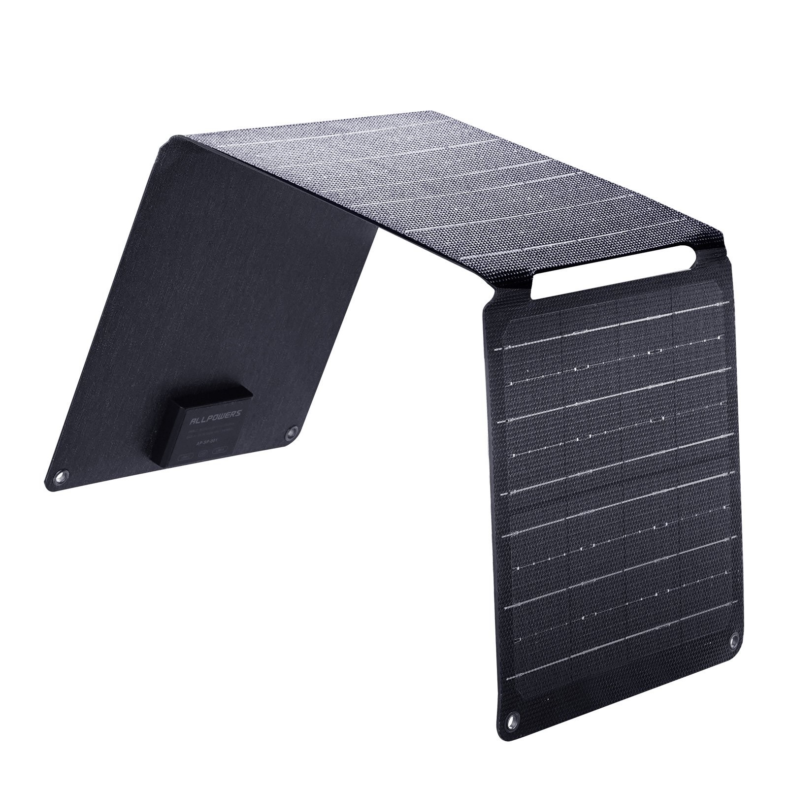 5V 21W Foldable Solar Panel Charger USB-C and USB-A Outputs for Phones Hiking