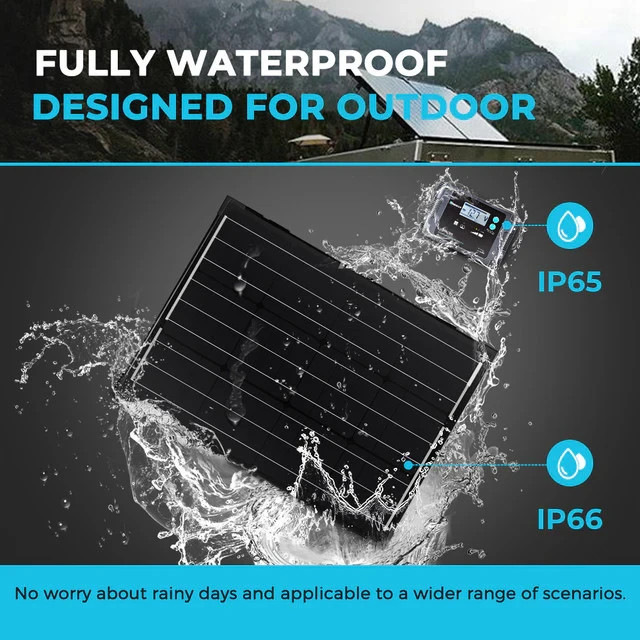 Renogy 100 Watt 12 Volt Monocrystalline Foldable Solar Suitcase w/o Controller