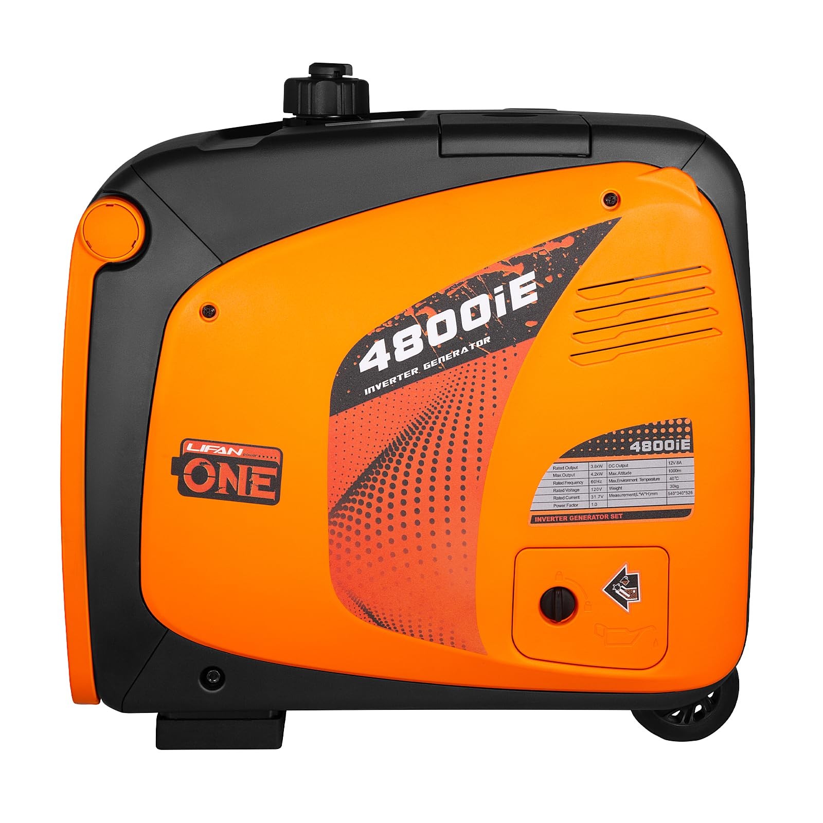 LIFAN 4800W Portable Inverter Generator with Remote Electric Start, Super Qui…