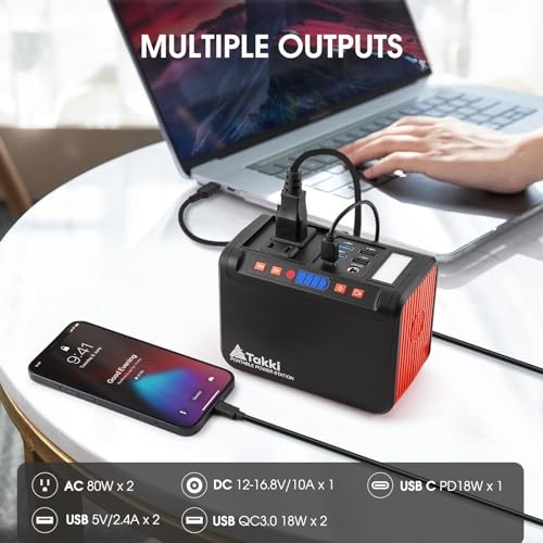 Takki 250W Portable Power Station 222Wh Camping