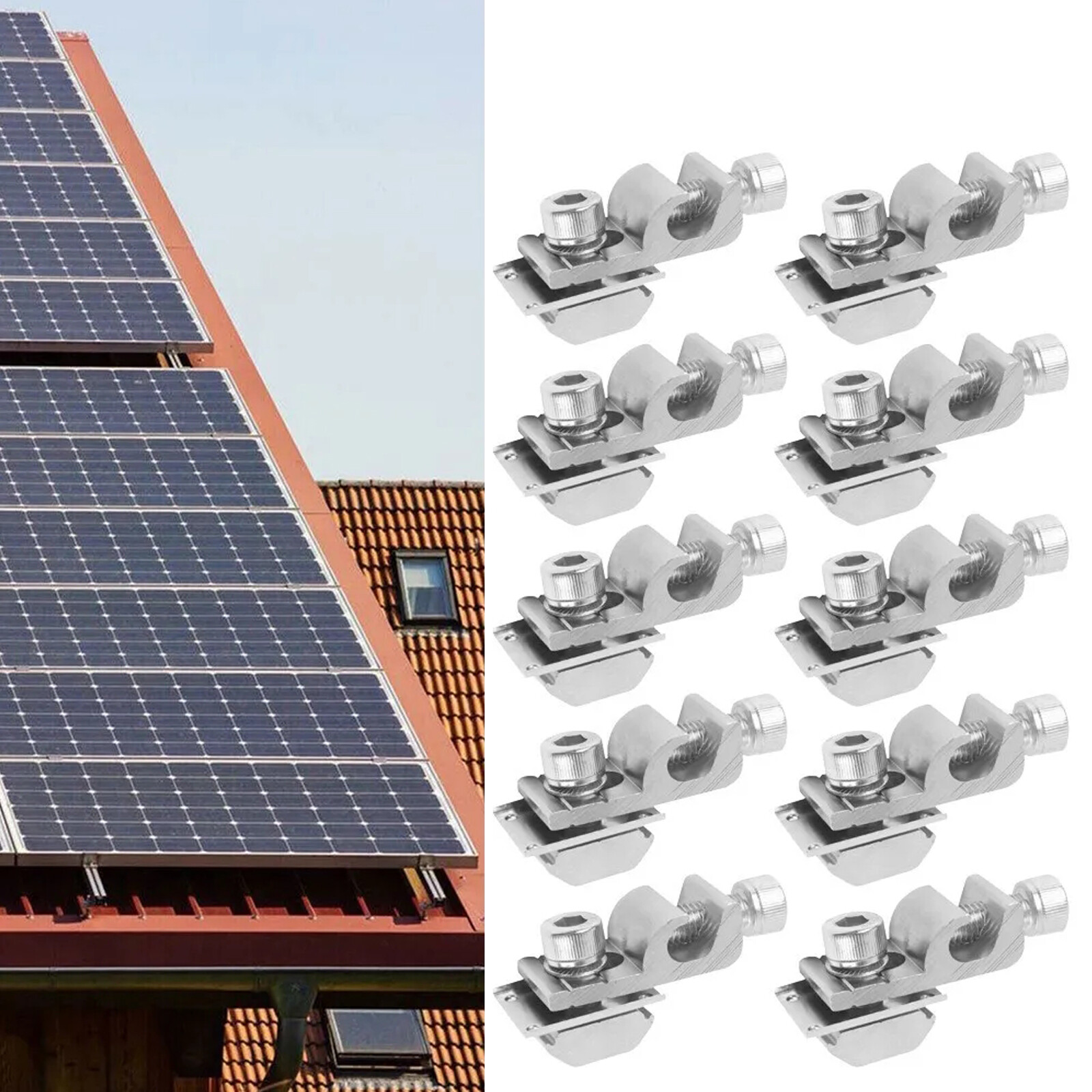 Standard Grounding Clip Grounding Lug Solar-Panel Solar-Mounting System Ground