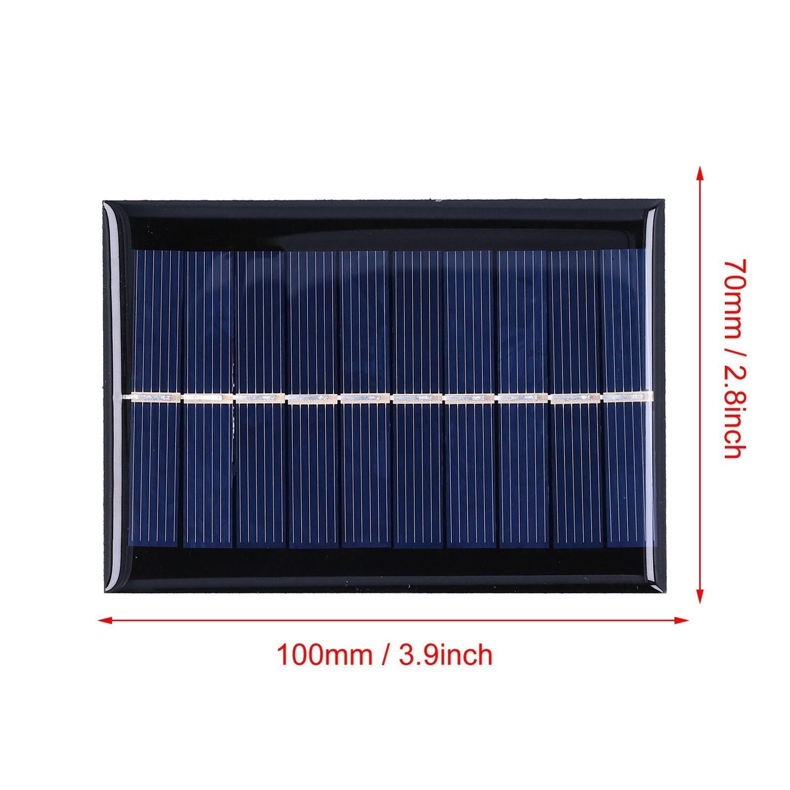 1W 5V Solar Panel Polycrystalline Silicon Solar Epoxy Sheet for Ships Airplanes
